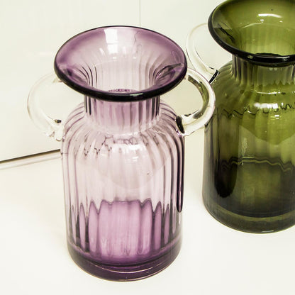 Vaso Vidro 20x15x15cm Roxo