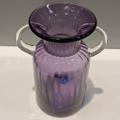 Vaso Vidro 20x15x15cm Roxo