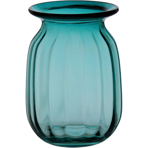 Vaso Vidro 18x11x11cm Azul