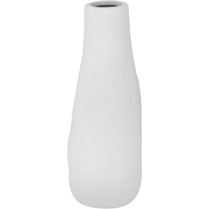 Vaso de Cerâmica Branco 20,5x22cm para Decoração de Ambientes