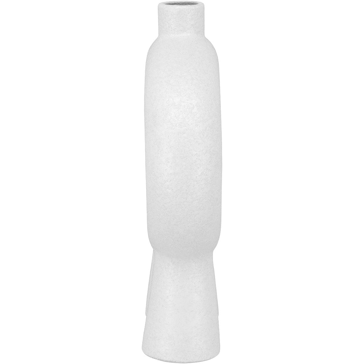 Vaso de Cerâmica Branco 22x15x5cm para Flores - Decoração Elegante