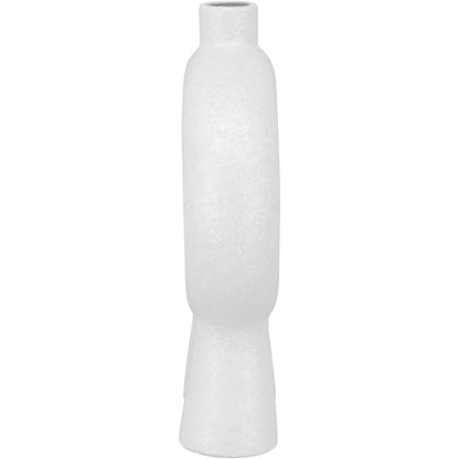 Vaso de Cerâmica Branco 22x15x5cm para Flores - Decoração Elegante