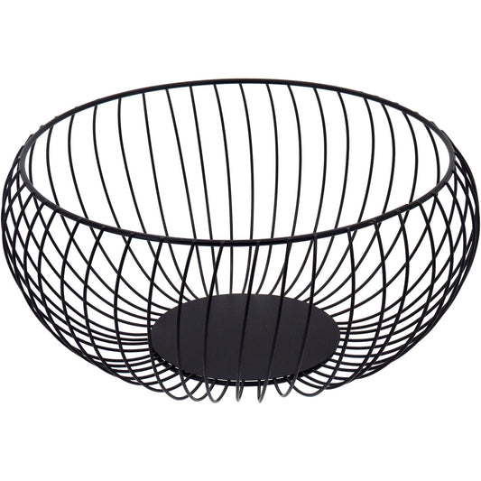 Fruteira de Metal Preta 12x26cm para Frutas - Organizador de Cozinha