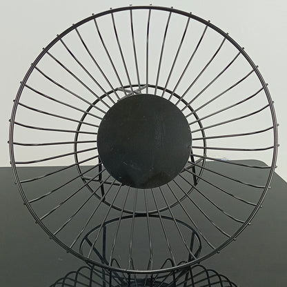 Fruteira com Pé de Metal Preto 13x25cm - Organizador de Frutas