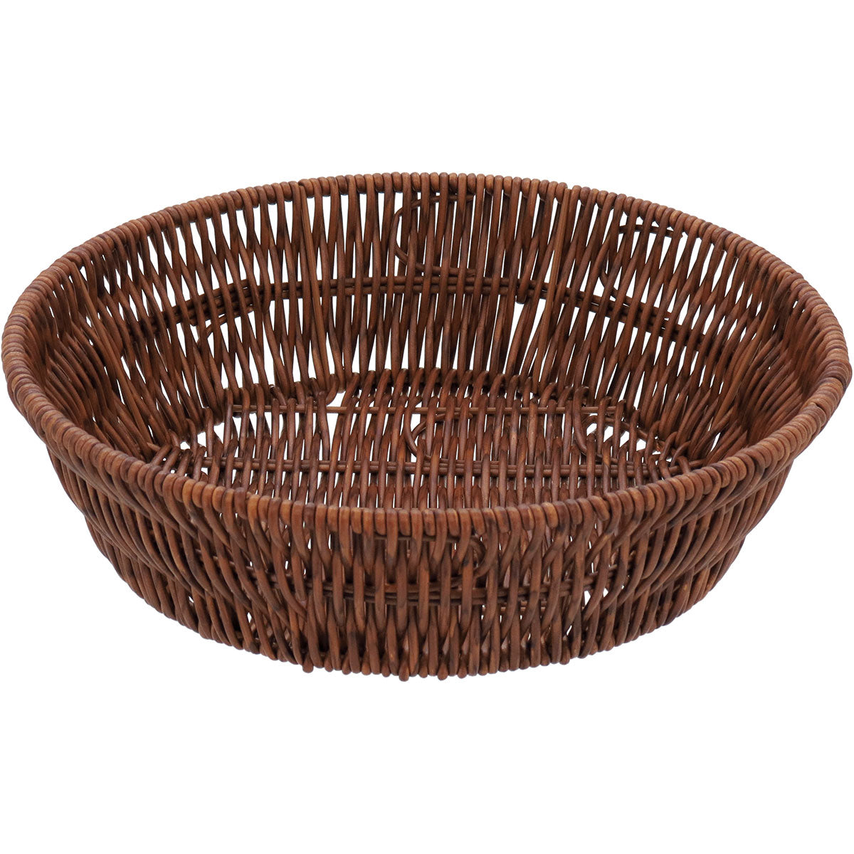 Cesta Plástico Marrom 6x25x25cm para Organização e Decoração