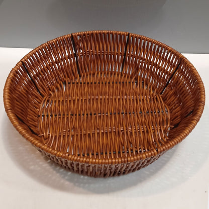 Cesta Plástico Marrom 6x25x25cm para Organização e Decoração