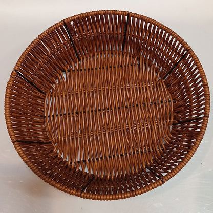 Cesta Plástico Marrom 6x25x25cm para Organização e Decoração