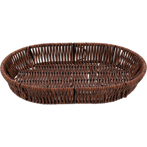 Cesta Plástica Marrom 4x28x20cm Organizador para Casa