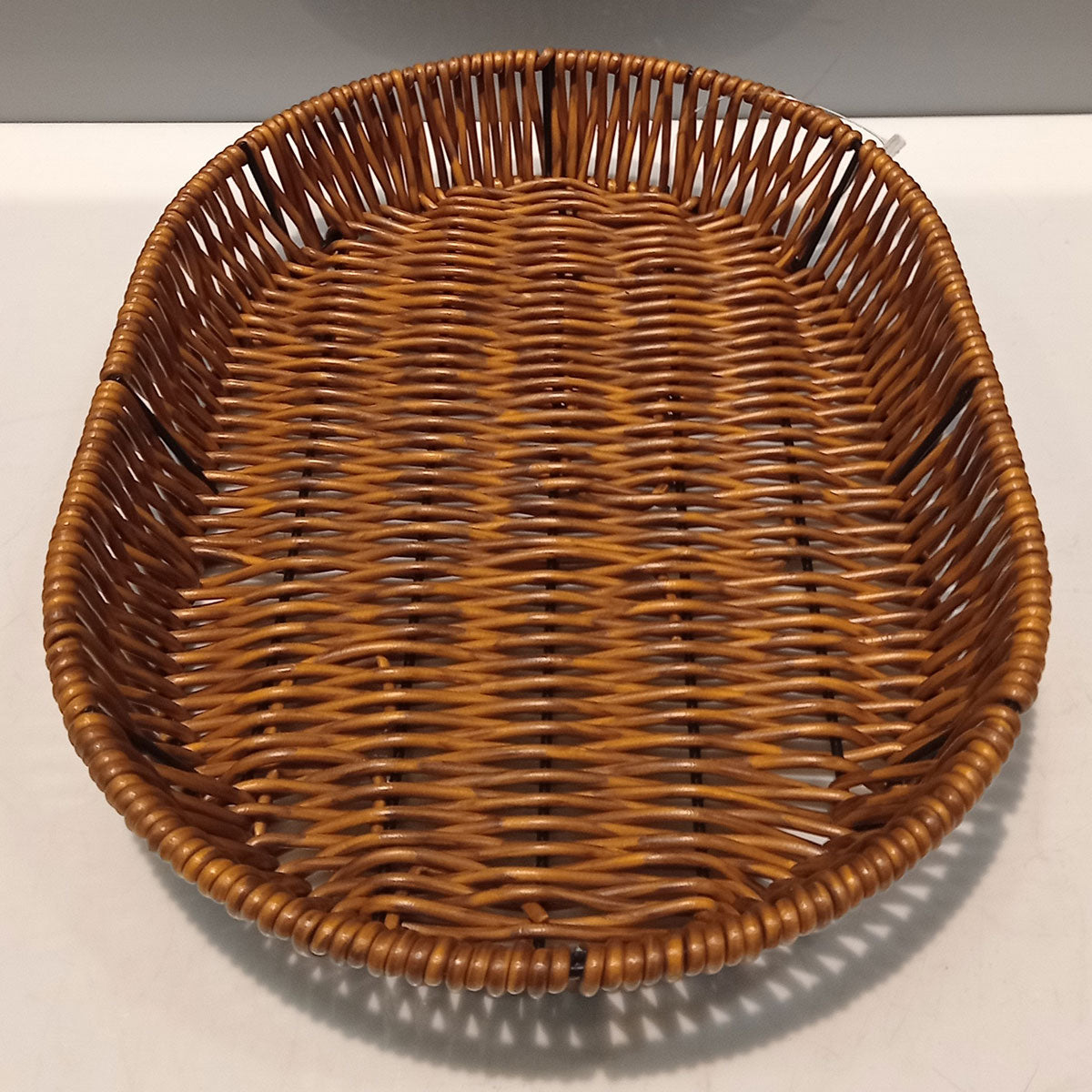 Cesta Plástica Marrom 4x28x20cm Organizador para Casa