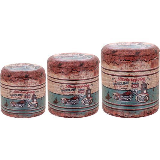 Conjunto de Banquetas MDF Coloridas 3 Peças - Multicolorido e Duráveis