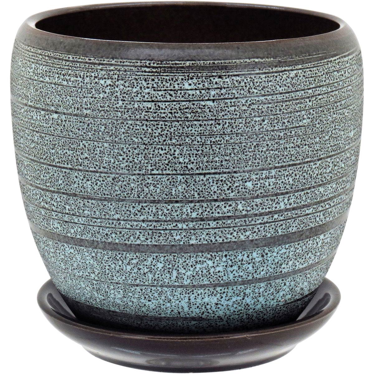 Conjunto de 3 Cachepôs de Cerâmica Cinza - Plantas Naturais ou Artificiais