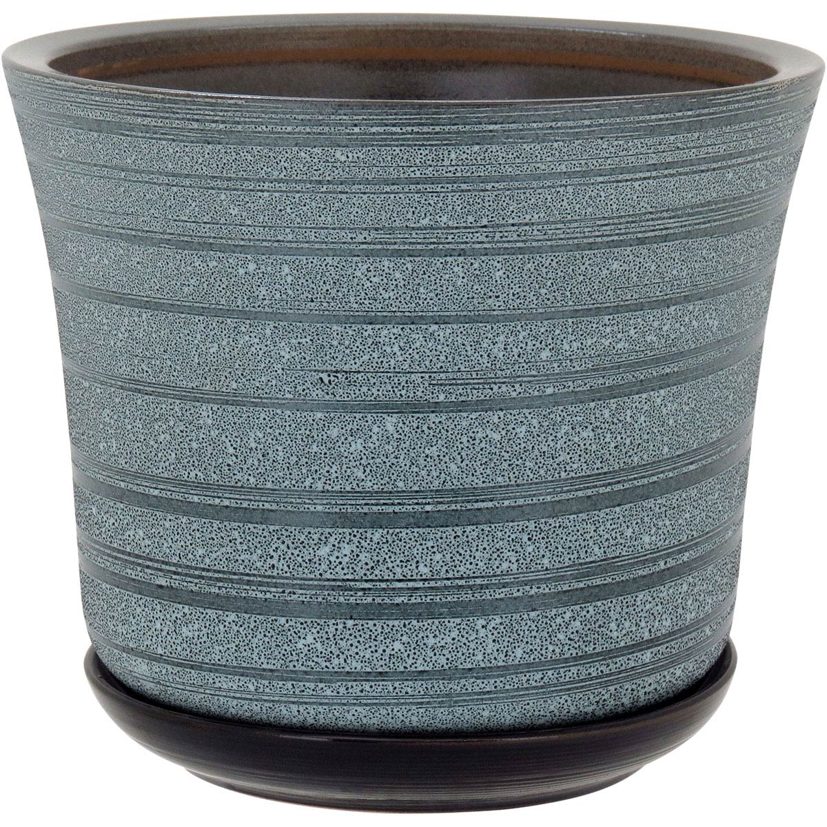 Conjunto de Cachepôs de Cerâmica Cinza - 3 Tamanhos Elegantes