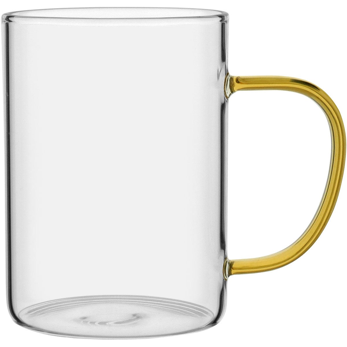 Caneca de Borossilicato Âmbar 450ml com Alça Confortável