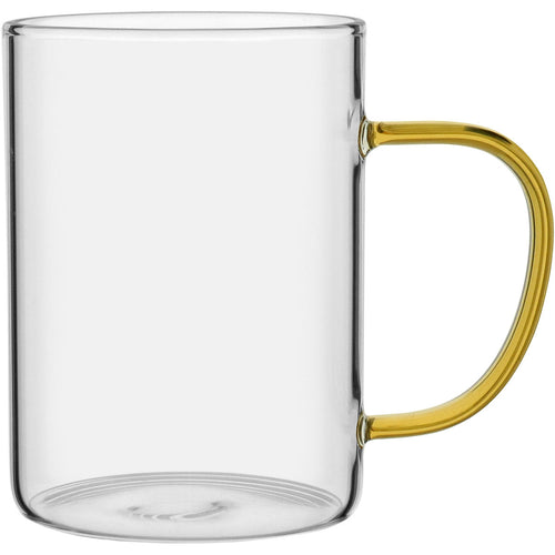 Caneca de Borossilicato Âmbar 450ml com Alça Confortável
