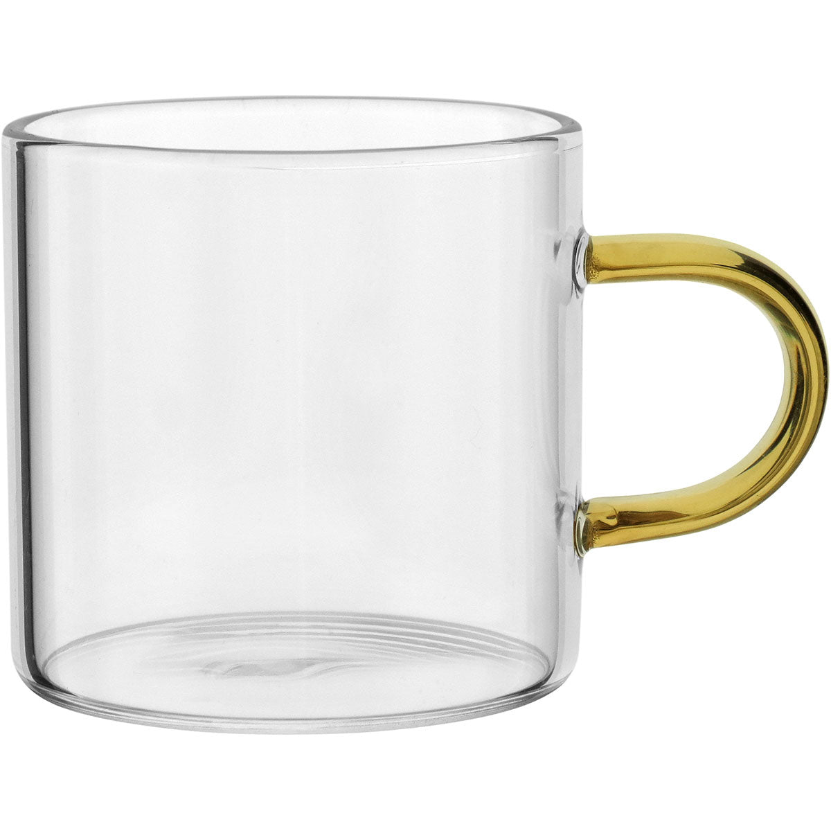 Conjunto 4 Xícaras Borossilicato Multicolor 100ml 5x5cm Transparente