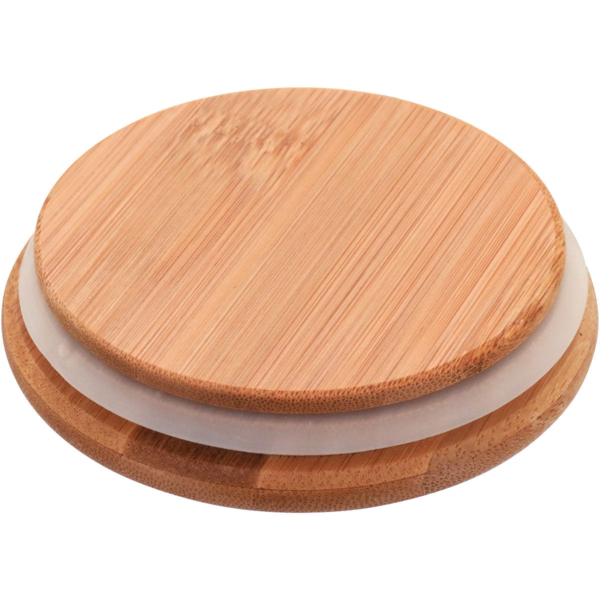 Pote de Armazenamento de Vidro Borossilicato 2,8L com Tampa de Bambu Transparente