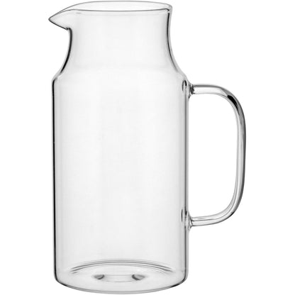 Jarra de Vidro Borossilicato com Tampa Inox 1,5L Transparente 23x16cm