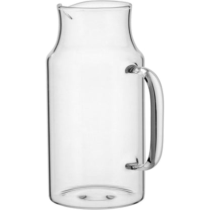 Jarra de Vidro Borossilicato com Tampa Inox 1,5L Transparente 23x16cm