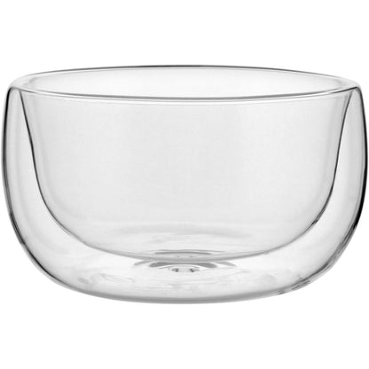 Saladeira de Parede Dupla Borossilicato Transparente 250ml 6x11x11cm
