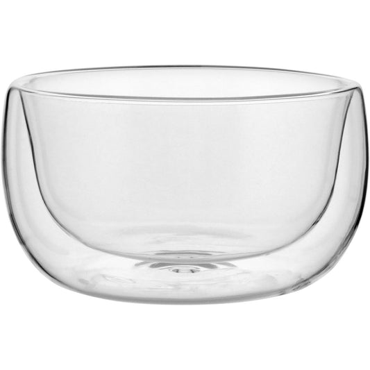 Saladeira de Parede Dupla Borossilicato Transparente 250ml 6x11x11cm