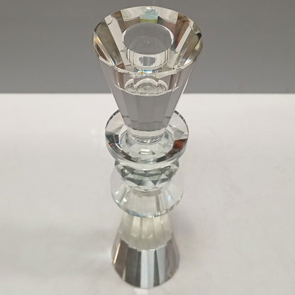 Castiçal de Cristal Transparente 22,3cm para Velas - Elegante e Sofisticado