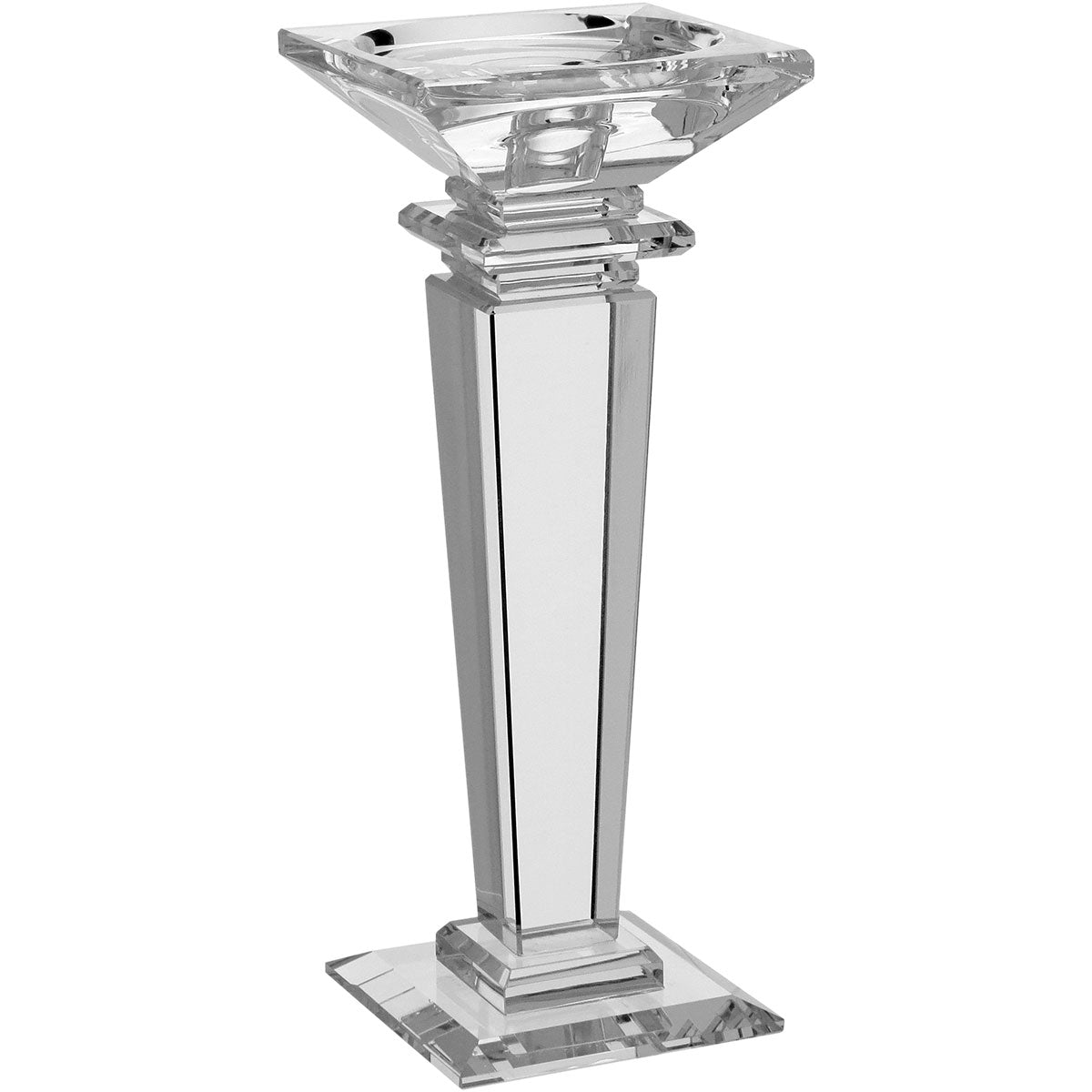 Castiçal de Vidro Transparente 24,1cm para Velas - Elegante e Sofisticado