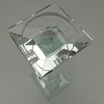 Castiçal de Vidro Transparente 24,1cm para Velas - Elegante e Sofisticado