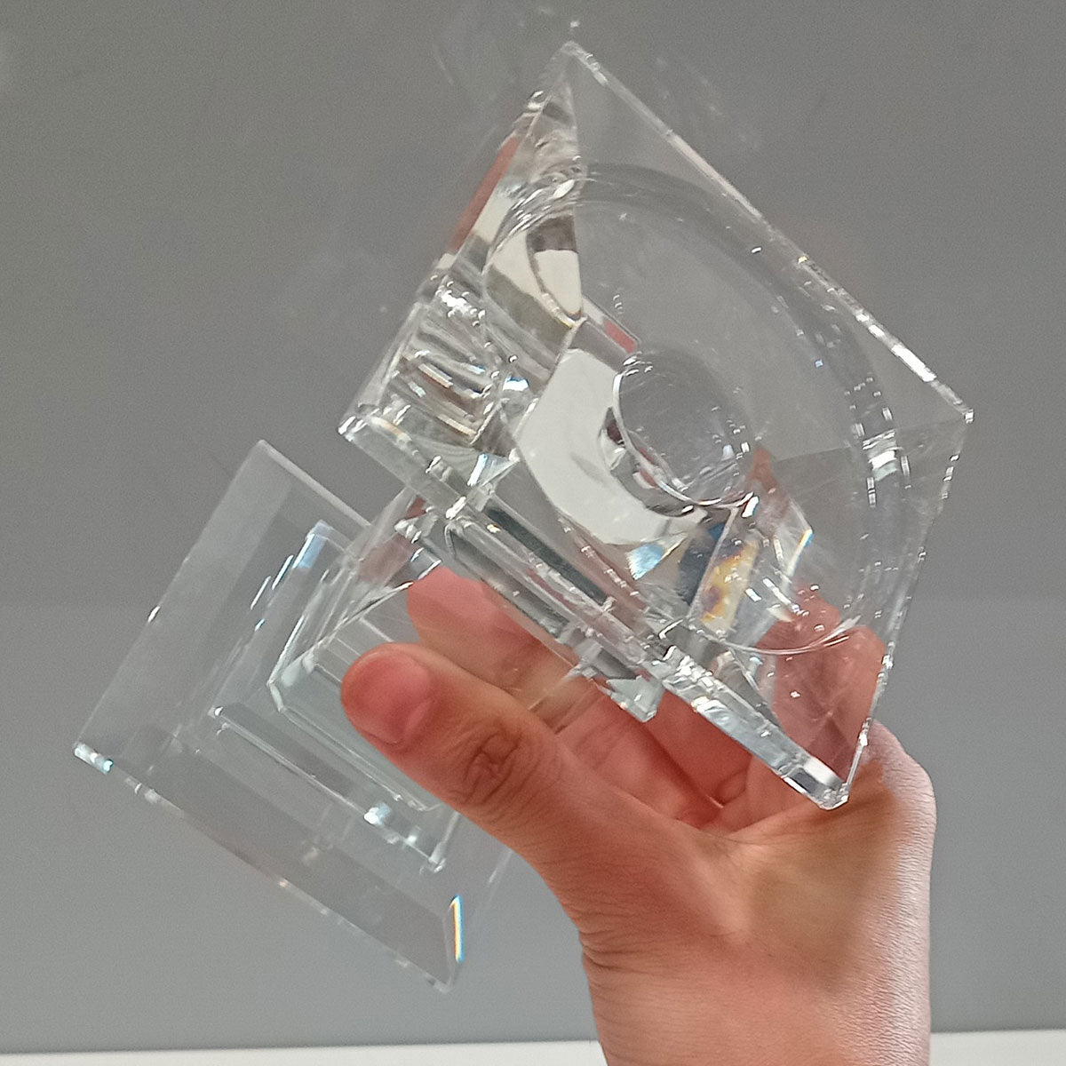 Castiçal de Cristal Transparente 10x9cm para Velas - Elegante e Durável