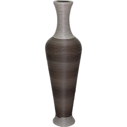 Garrafa Decorativa Plástica Cinza 100x30cm à Prova de Vazamentos