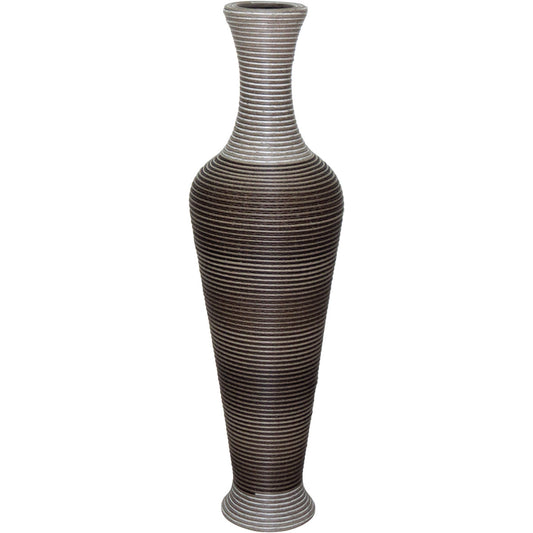 Garrafa Decorativa Plástica Cinza 100x30cm à Prova de Vazamentos