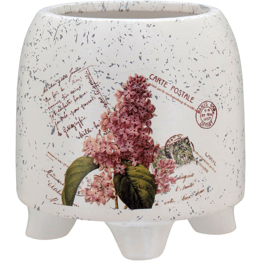 Cachepô de Cerâmica Multicolorido 9x9cm para Plantas Decorativas