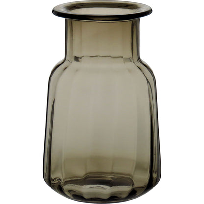 Vaso Vidro 27x14x14cm Fumê