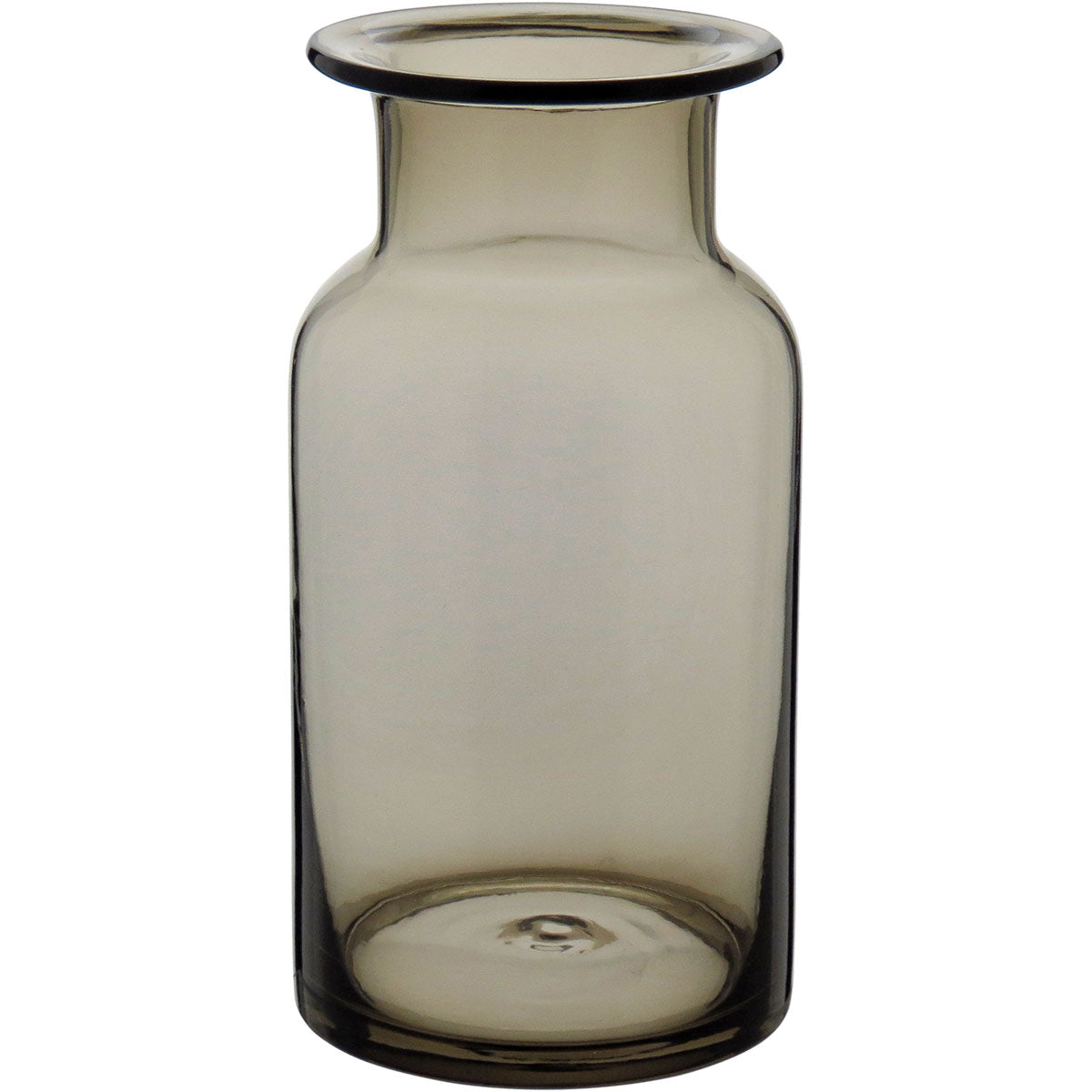 Vaso Vidro 24x12x12cm Fumê