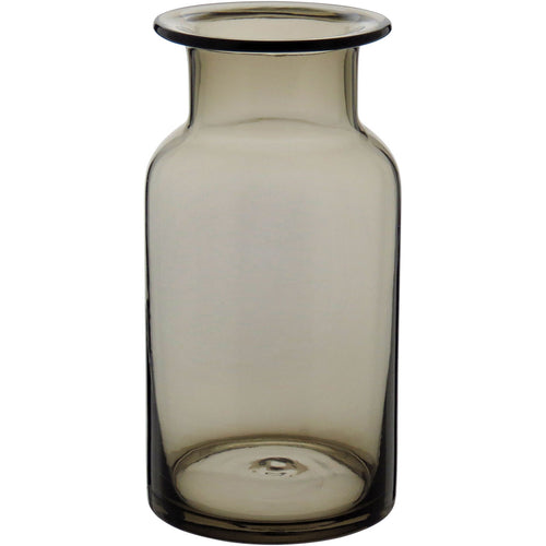 Vaso Vidro 24x12x12cm Fumê