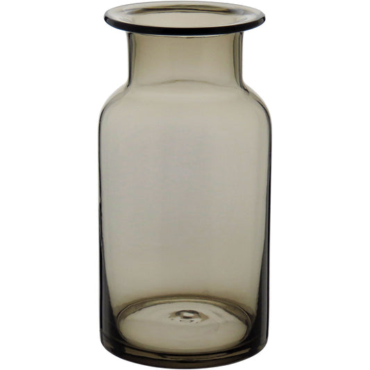 Vaso Vidro 24x12x12cm Fumê