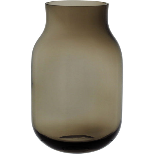 Vaso Vidro 28x12x12cm Fumê