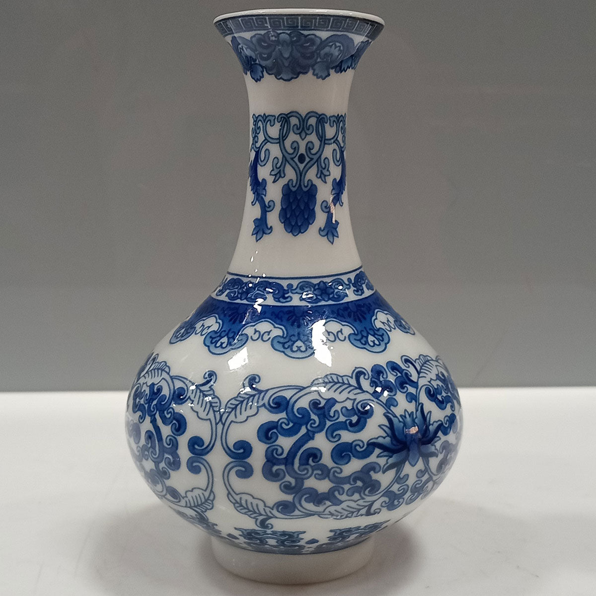 Vaso de Cerâmica Azul 13x8cm para Decoração e Arranjos Florais