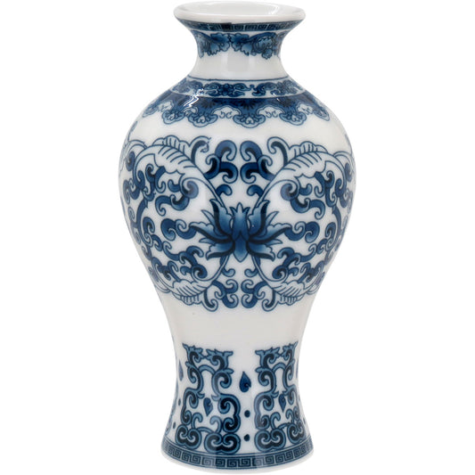 Vaso de Cerâmica Azul 14x8x8cm para Decoração Elegante
