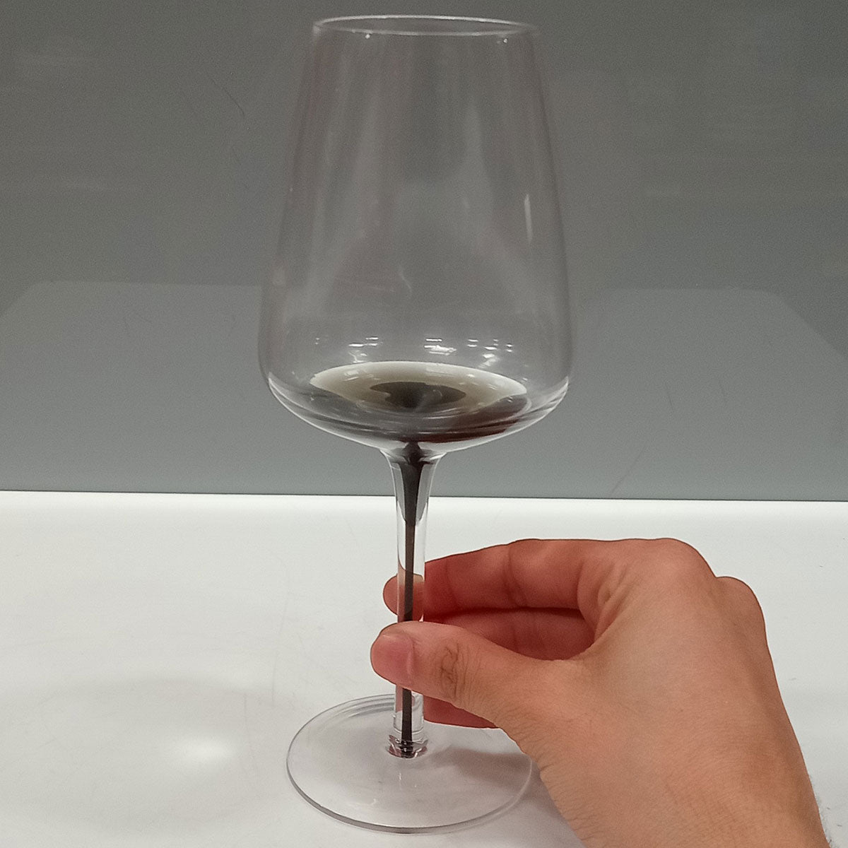 Conjunto 6 Taças de Vinho Vidro Transparente 390ml 21x9cm Elegantes