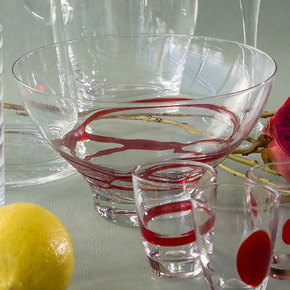 Centro de Mesa Decorativo em Vidro Transparente 10x19cm