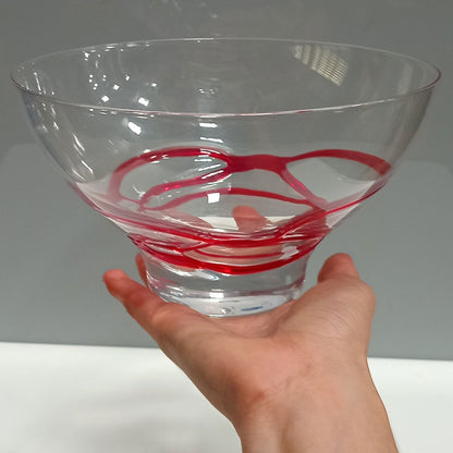 Centro de Mesa Decorativo em Vidro Transparente 10x19cm