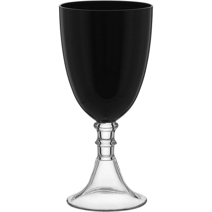 Jogo de Taças de Água Vidro Preto 480ml 6 Peças 20x9x9cm