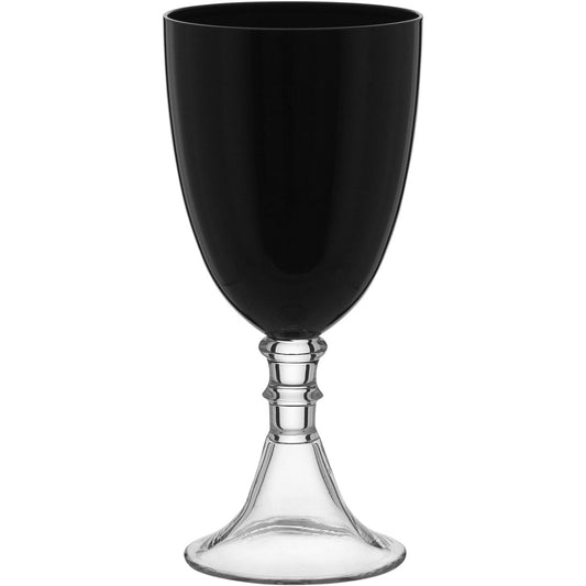 Jogo de Taças de Água Vidro Preto 480ml 6 Peças 20x9x9cm