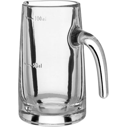 Mini Jarra de Vidro Transparente 100ml 9x10x5cm para Sucos e Molhos