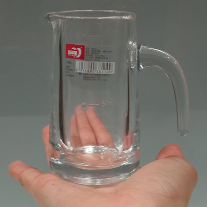 Mini Jarra de Vidro Transparente 100ml 9x10x5cm para Sucos e Molhos