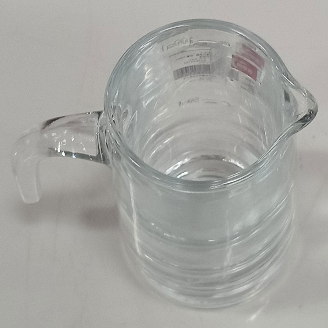 Mini Jarra de Vidro Transparente 100ml 9x10x5cm para Sucos e Molhos