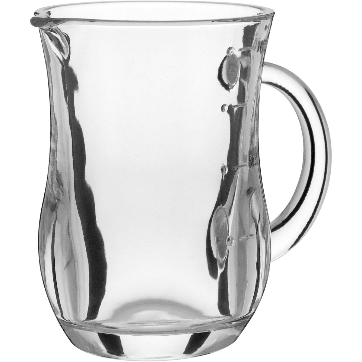 Mini Jarra de Vidro 100ml Transparente 9x8x6cm para Sucos e Molhos