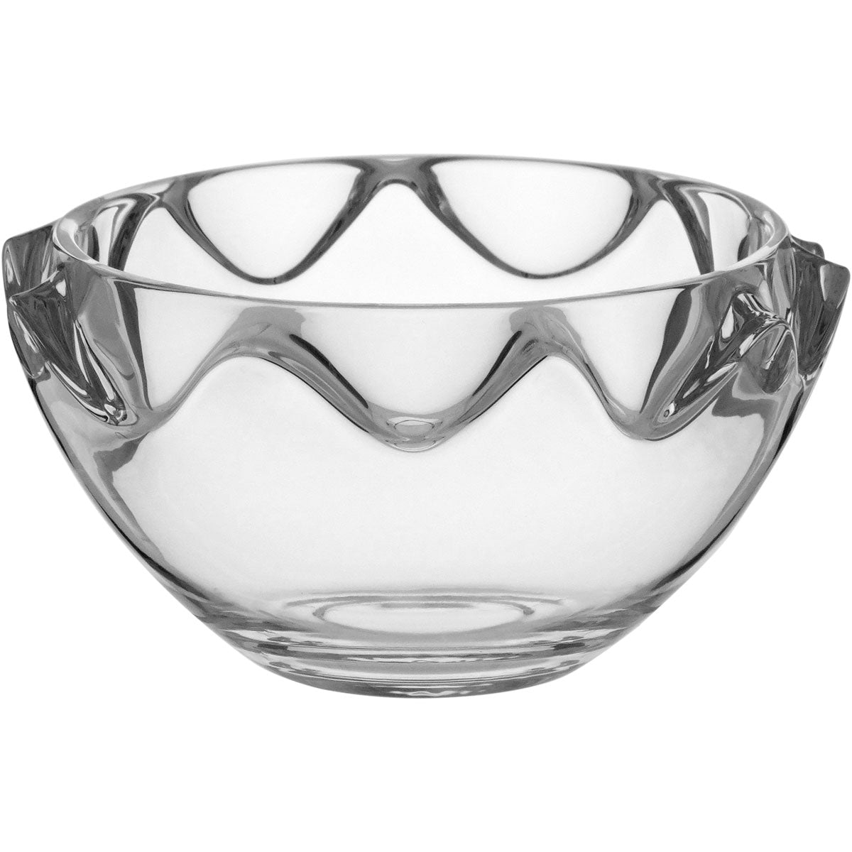 Centro de Mesa em Vidro Cancan 13x24cm Transparente Decorativo