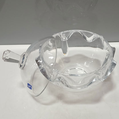 Potiche de Vidro Transparente Cancan 18x18cm com Tampa