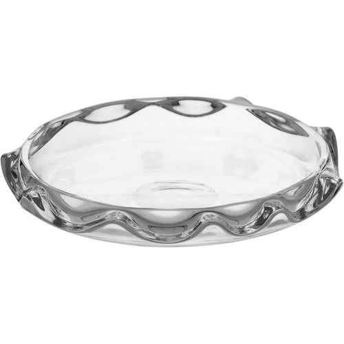 Centro de Mesa em Vidro Transparente Cancan 19x19x3cm Decorativo